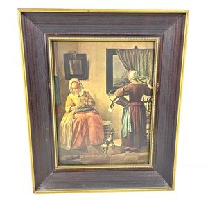 Vintage Gabriel Metsu Woman Reading a Letter Home Art Print